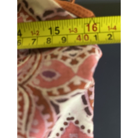 Prana Veeda Indian Red Reflect Tank Top Criss Cross‎ Back Shelf Bra NWT XL - Picture 7 of 11